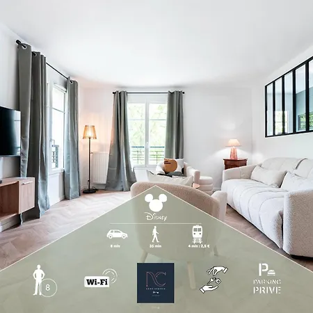 Disneyland-cosy, 8 Pers, Parking, Wifi Apartment Serris